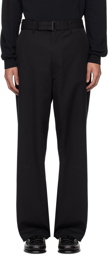 AURALEE Black Belted Trousers