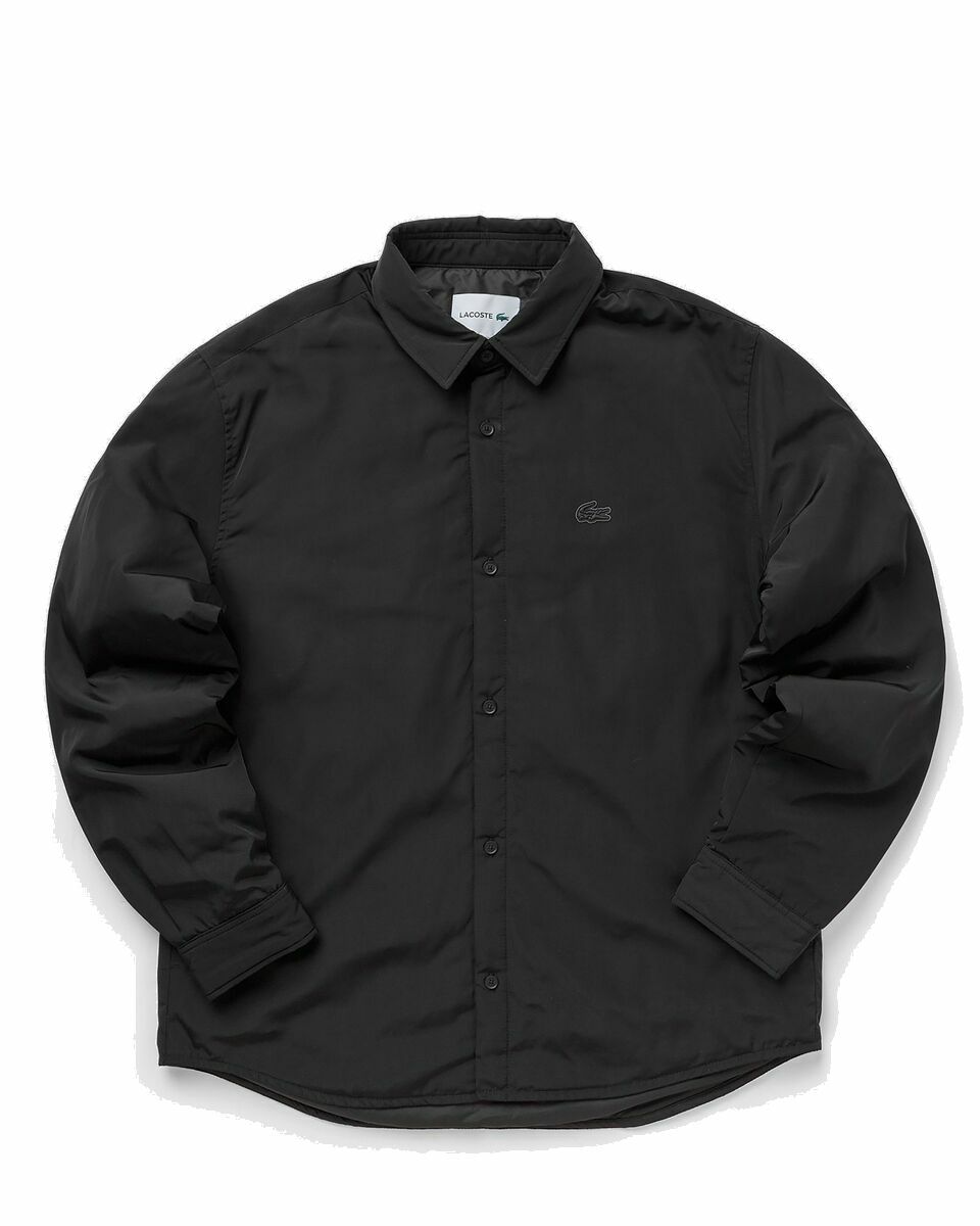 Photo: Lacoste Chemise Casual Manches Lo Black - Mens - Overshirts