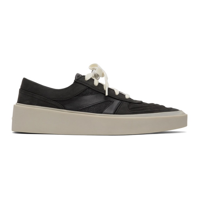 Photo: Fear of God Black and Grey Skate Low Sneakers