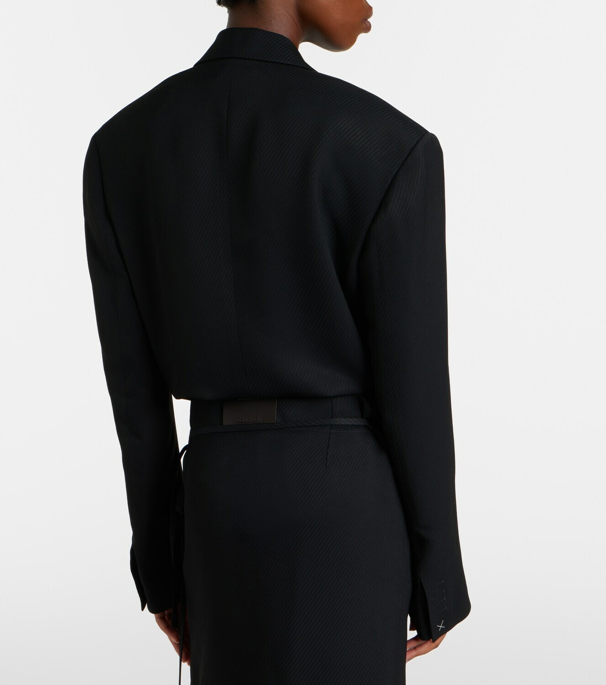 Calvin Klein Collection Petunia striped cropped jacket