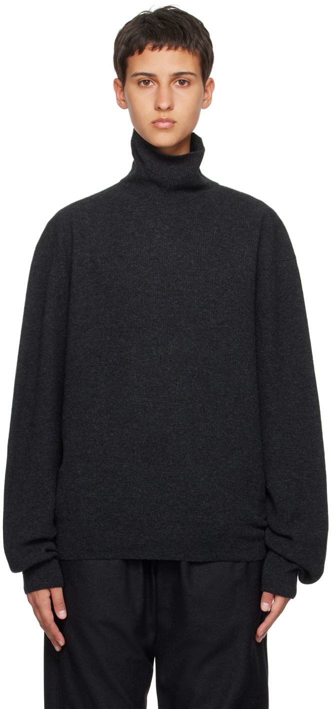 LEMAIRE Gray Relaxed Turtleneck Lemaire