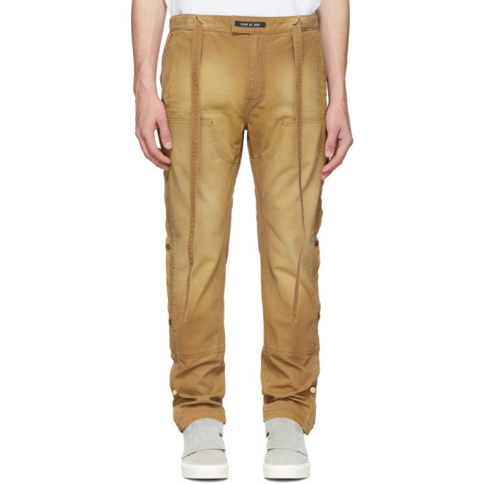 Photo: Fear of God Tan Tearaway Work Trousers