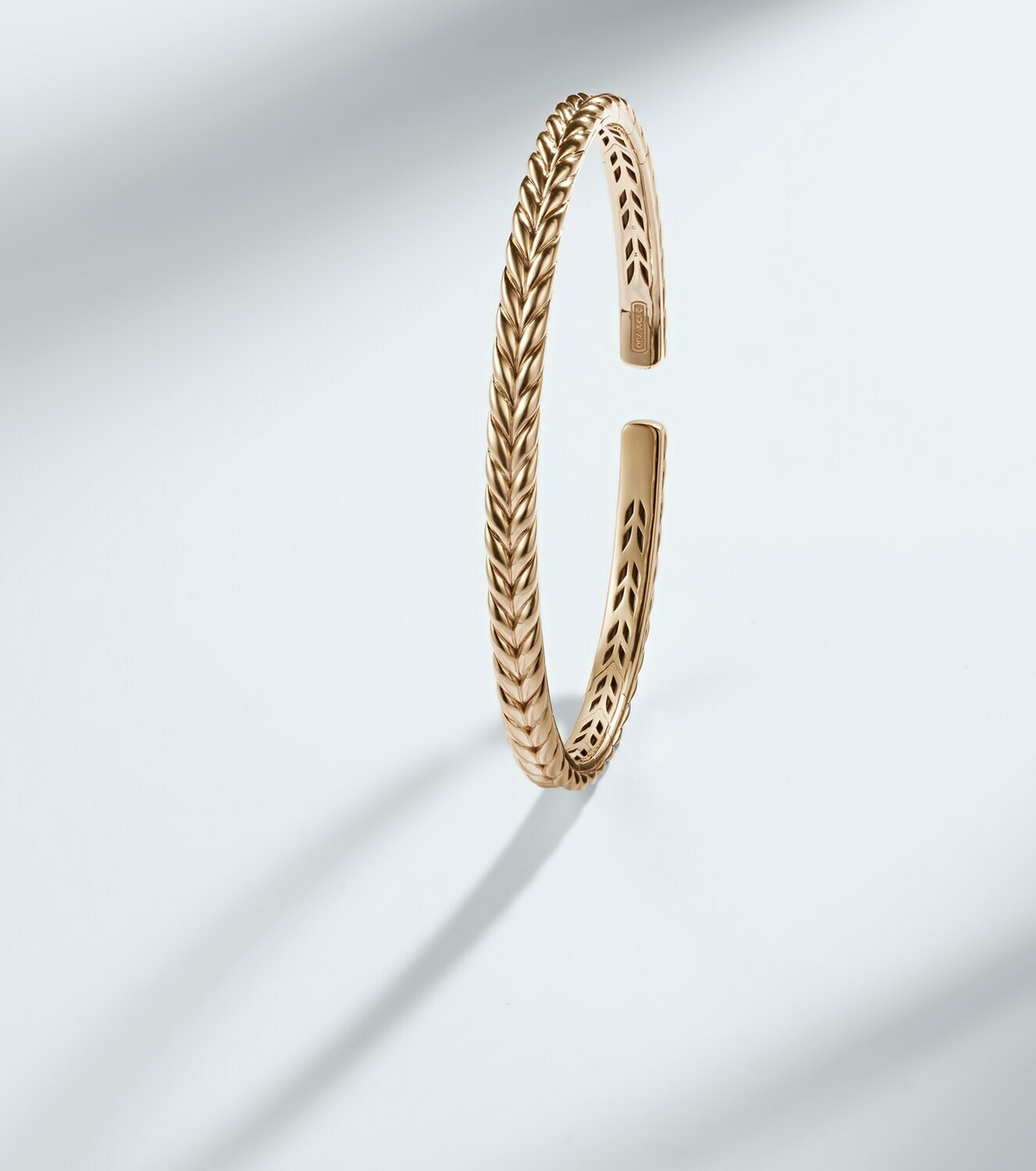 David Yurman Chevron 18kt rose gold cuff bracelet