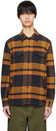 NORSE PROJECTS Orange & Navy Julian Shirt