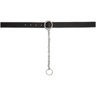 Maison Margiela Black Round Buckle Belt