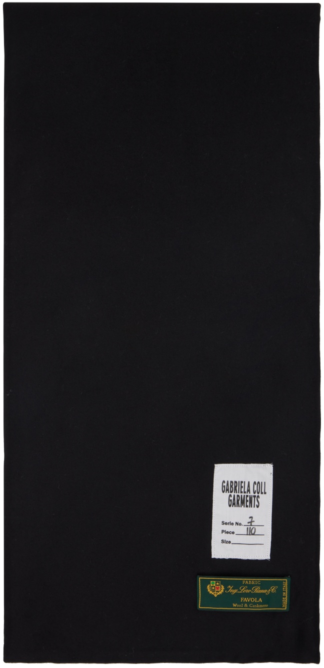 Gabriela Coll Garments Black Padded Scarf