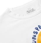 Sunspel - 45R Logo-Print Cotton-Jersey T-Shirt - White