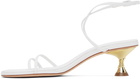Studio Amelia White Helix 50 Heeled Sandals