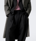 Ami Paris Herringbone double-breasted wool coat