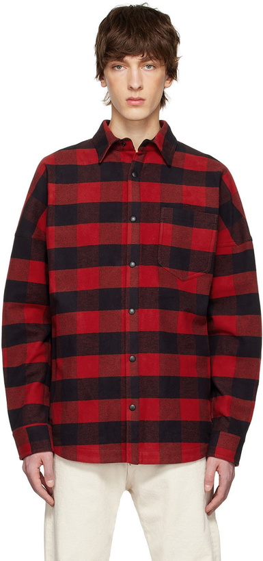 Photo: Palm Angels Red Cotton Shirt