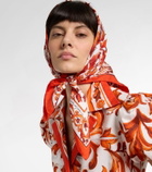 Dolce&Gabbana Majolica silk twill scarf
