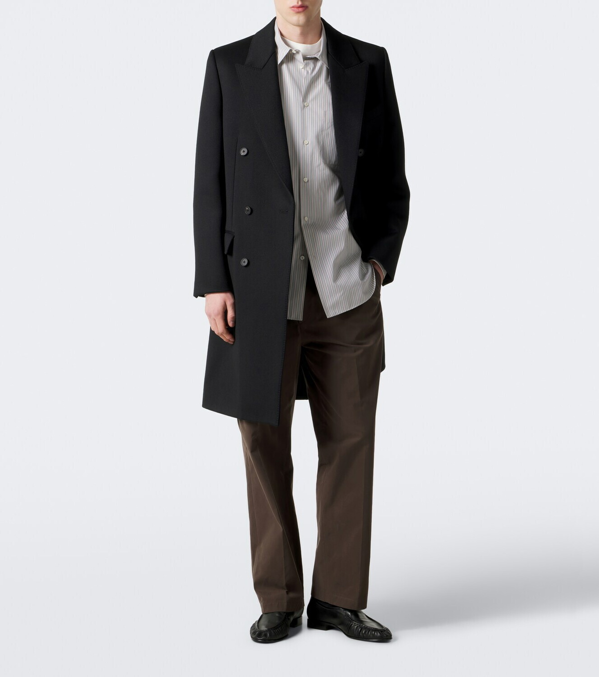 The Row Nesper cotton canvas straight pants