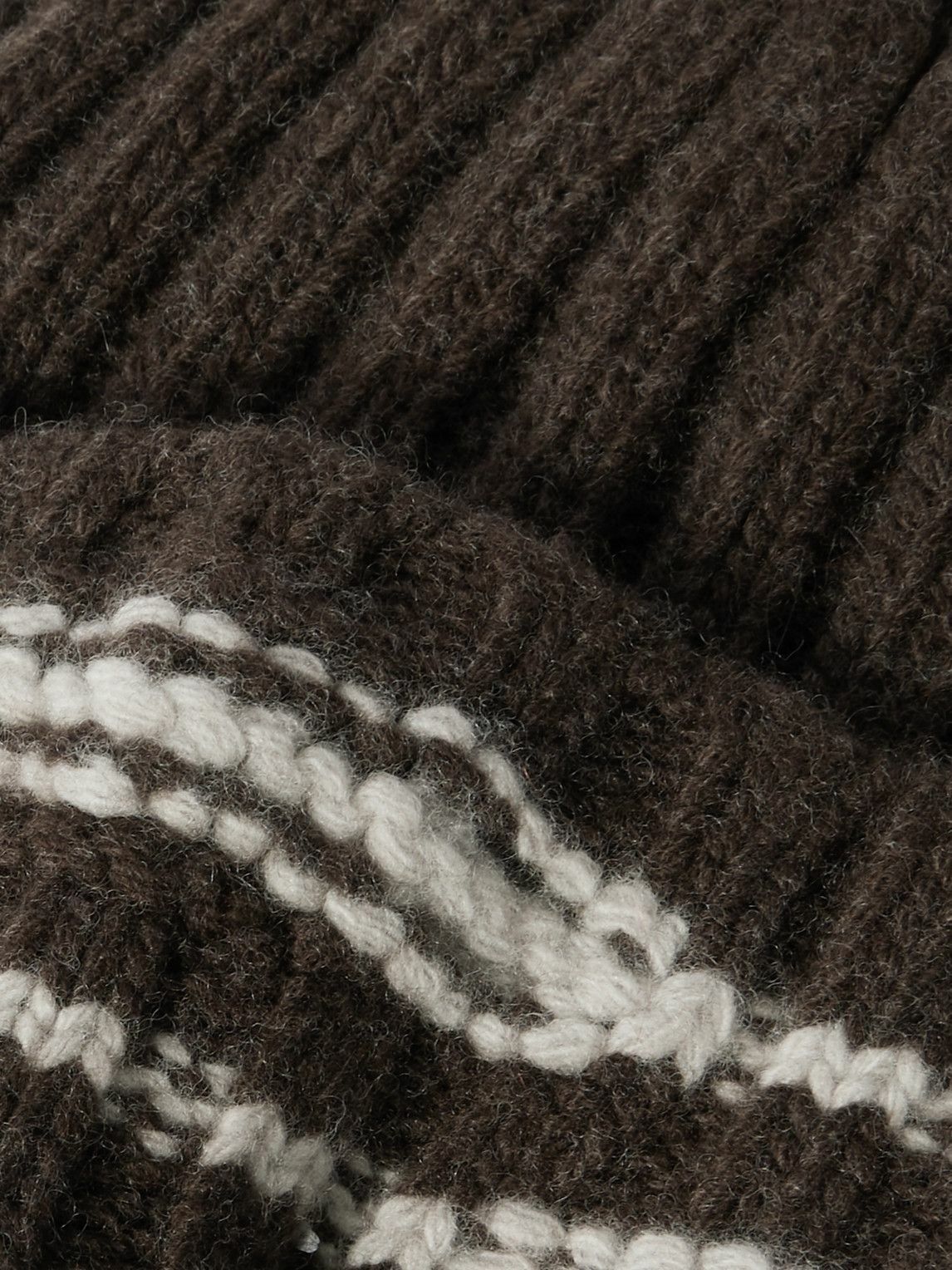 mfpen - Court Striped Ribbed Wool Beanie