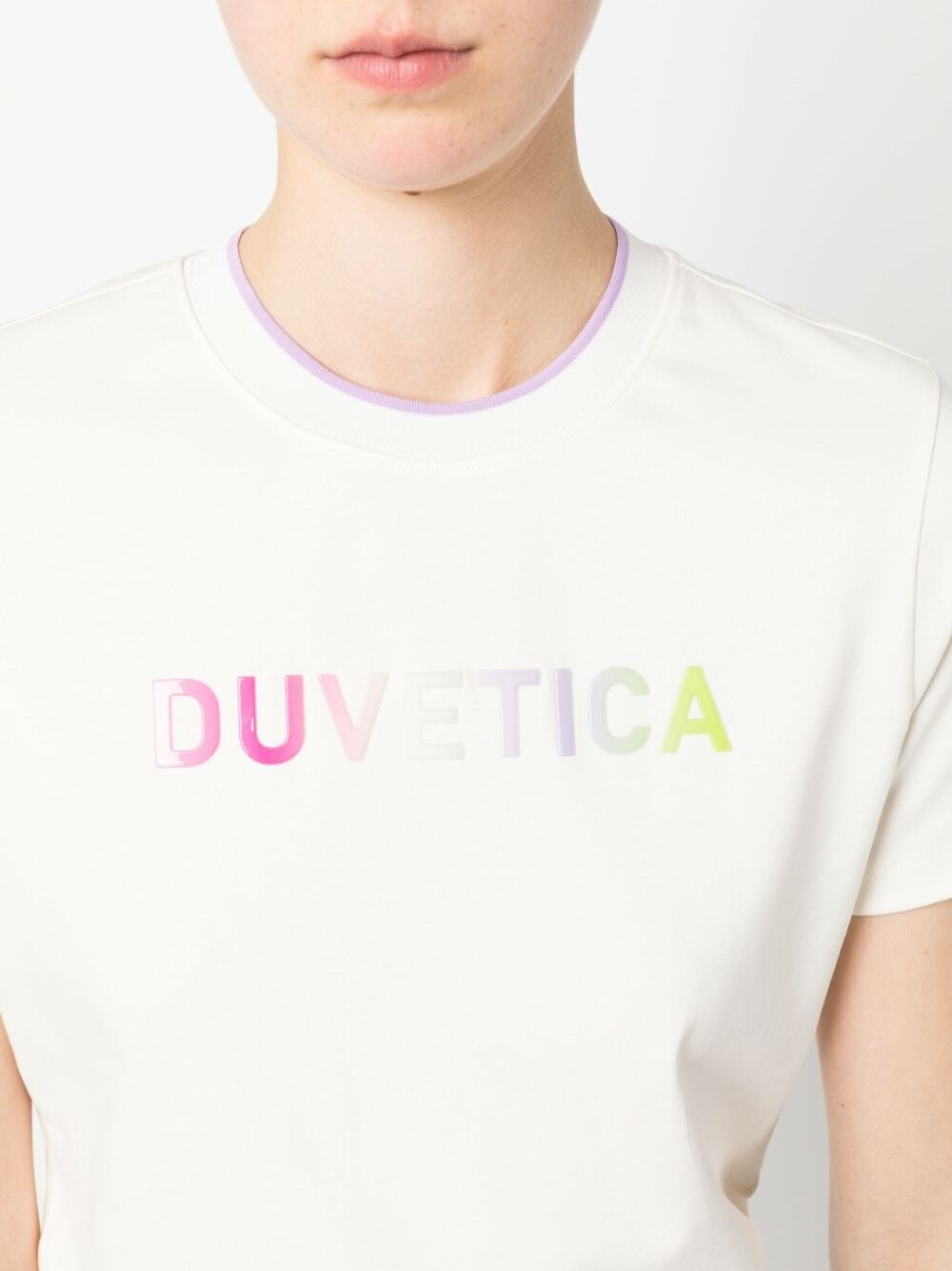 DUVETICA - Logo Cotton T-shirt