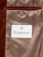 Kingsman - Slim-Fit Shawl-Collar Cotton-Velvet Tuxedo Jacket - Red