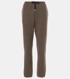 The Row Teo cashmere and cotton sweatpants
