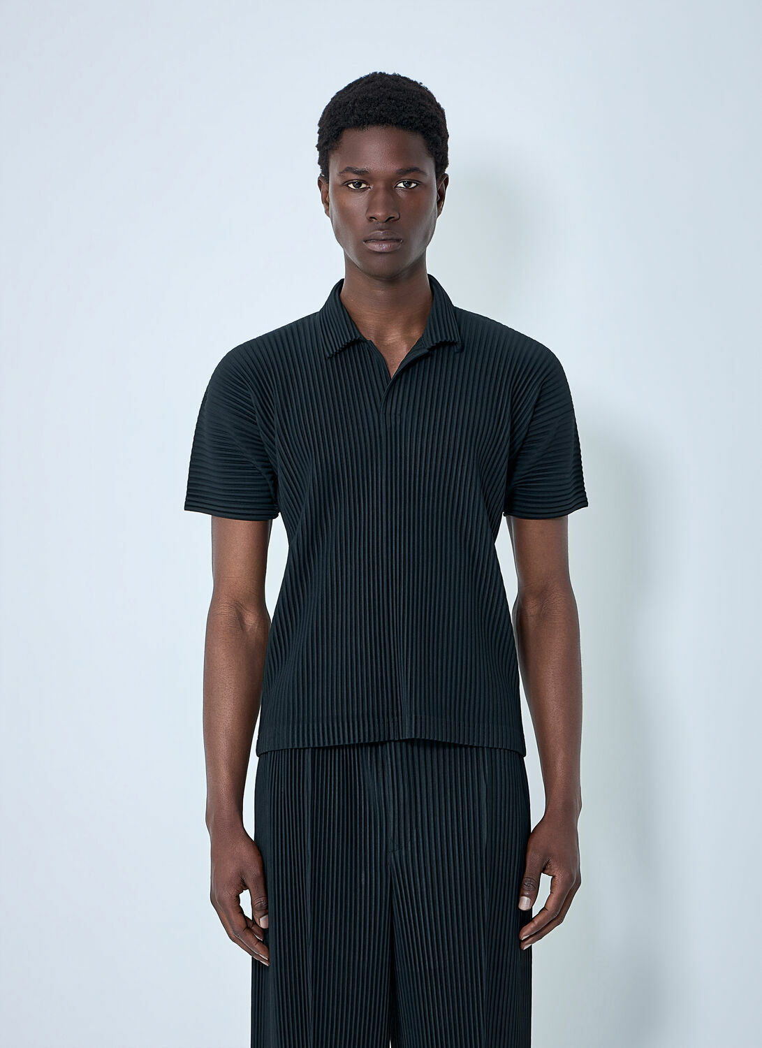 Homme Plissé Issey Miyake Pleated Short Sleeve Shirt