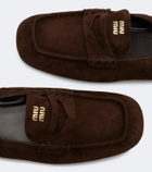 Miu Miu Suede penny loafers