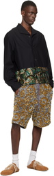 Dries Van Noten Gold & Silver Embroidered Shorts
