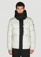 Madeira Down Hooded Jacket in White