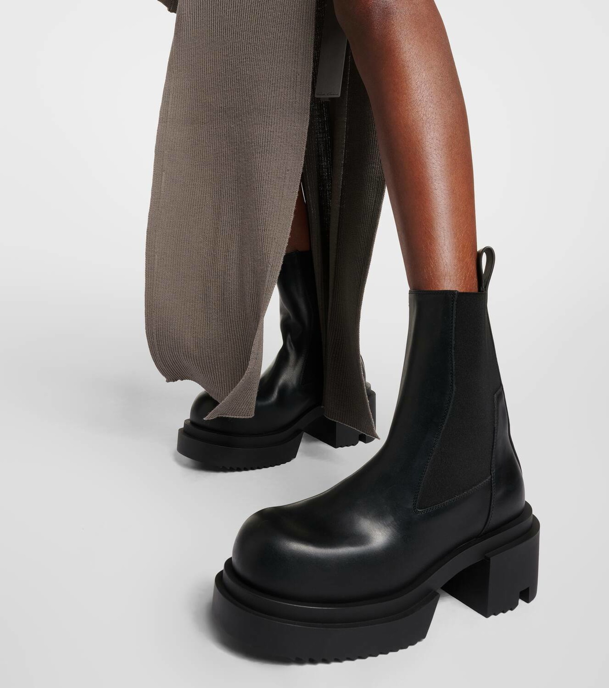Rick Owens Beatle Bogun leather ankle boots Rick Owens