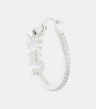 Miu Miu Logo crystal-embellished earrings