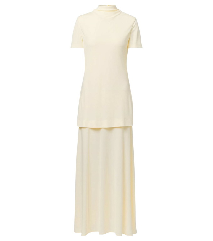 Photo: Jil Sander Layered crêpe maxi dress