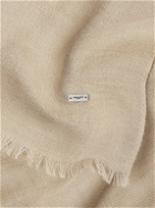 SAINT LAURENT - Fringed Wool, Cashmere and Silk-Blend Scarf