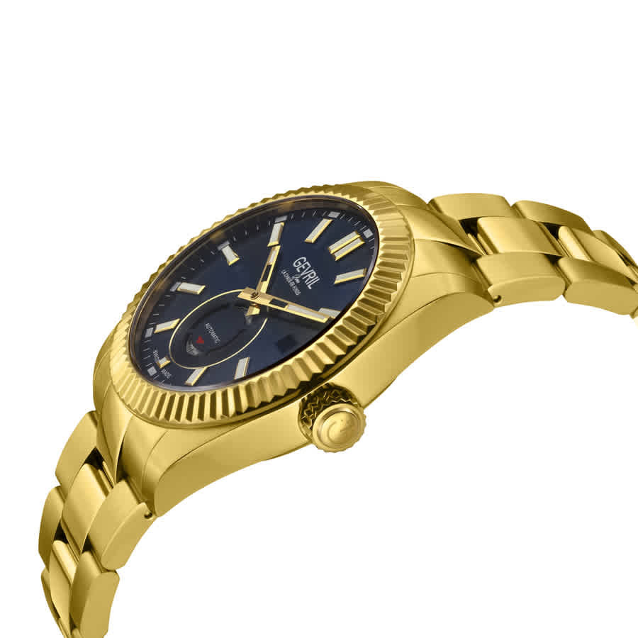 Gevril West Village Automatic Blue Dial Mens Watch 48986B