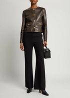 Arma Gaya Leather Jacket Dark Brown