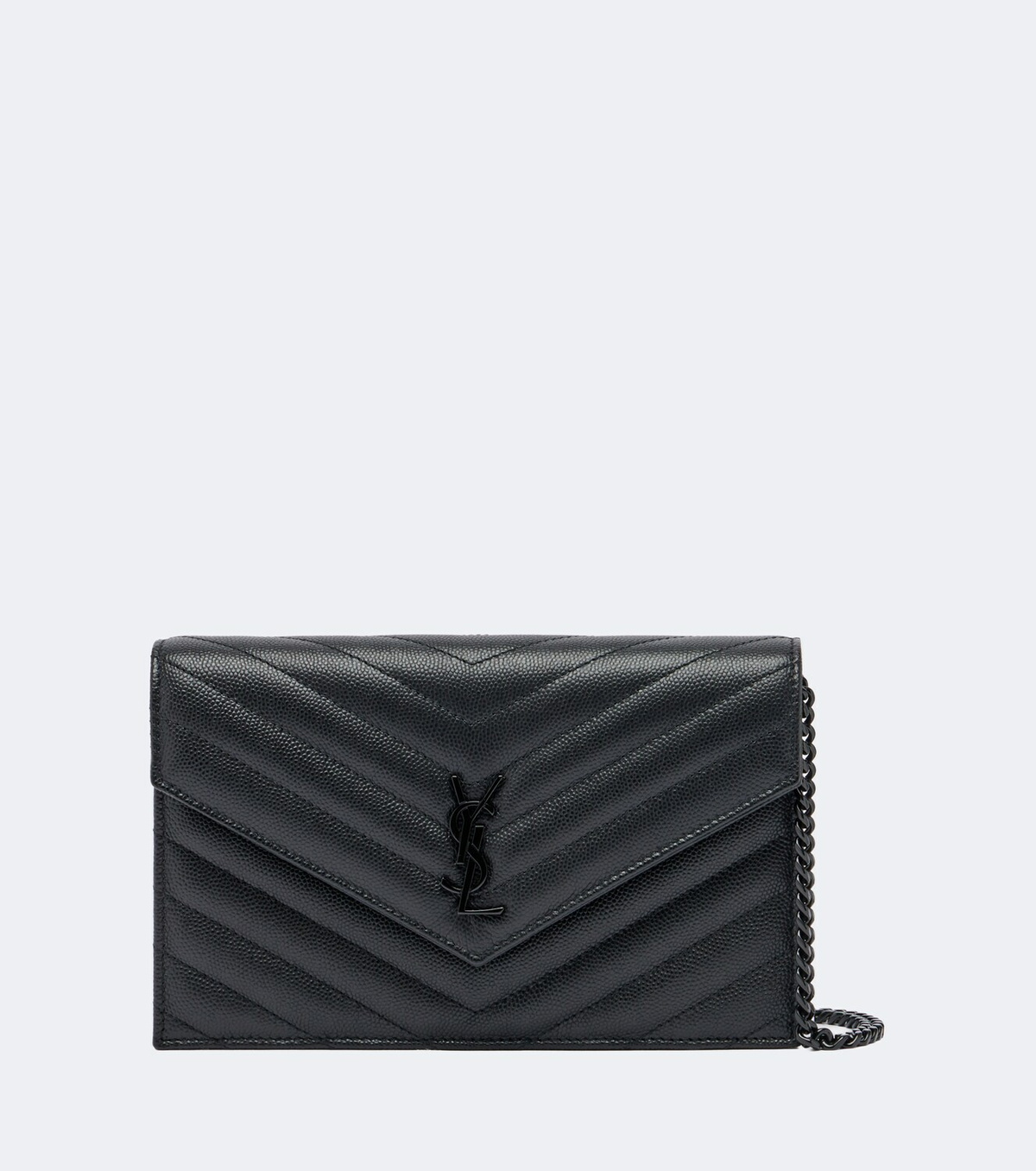 Saint Laurent Cassandre Envelope leather wallet on chain