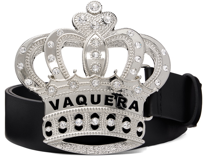 Photo: VAQUERA Black Swarovski Crystal Crown Belt