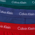 Calvin Klein Men's 3 Pack Trunk in Maya Blue/Grape/Rustic Red