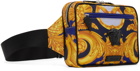 Versace Blue & Gold La Medusa Pouch