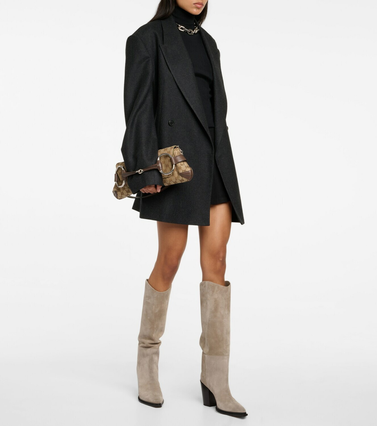 Jimmy choo suede knee high outlet boots