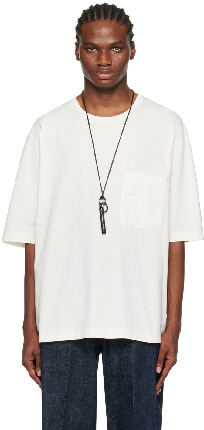 LEMAIRE Off-White Patch Pocket T-Shirt Lemaire