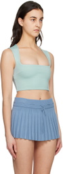 Danielle Guizio Blue Celestial Tank Top
