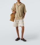 Loewe Logo embroidered cotton shirt