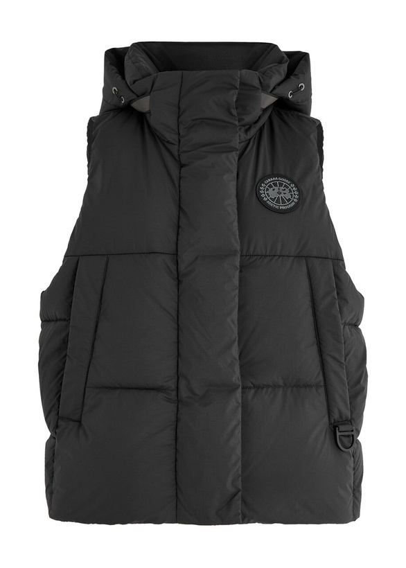 Photo: Canada Goose Junction Quilted Hooded Shell Gilet Black