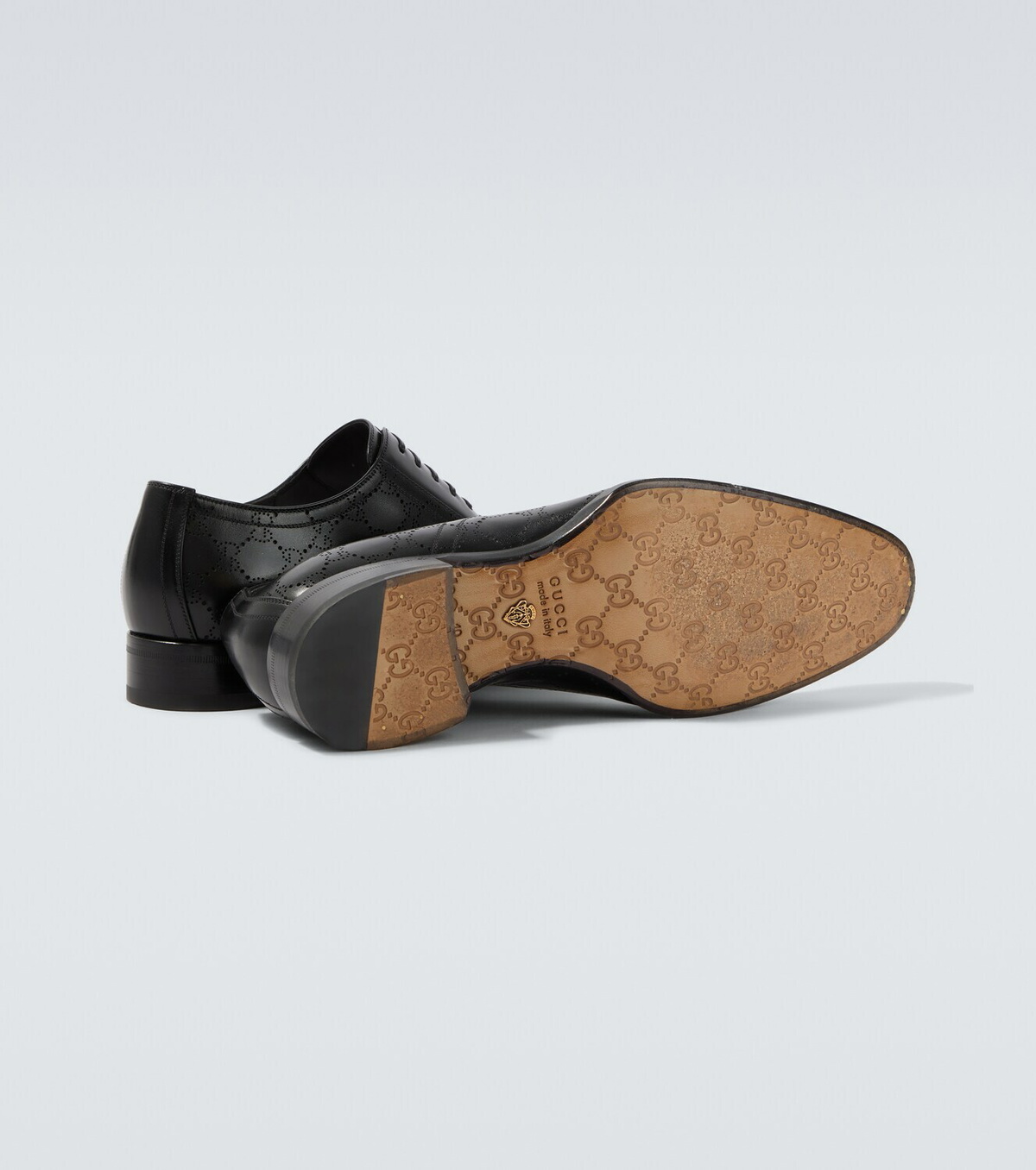 Gucci GG leather Derby shoes