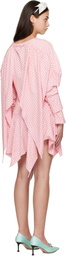 Ashley Williams Pink Wing Midi Dress