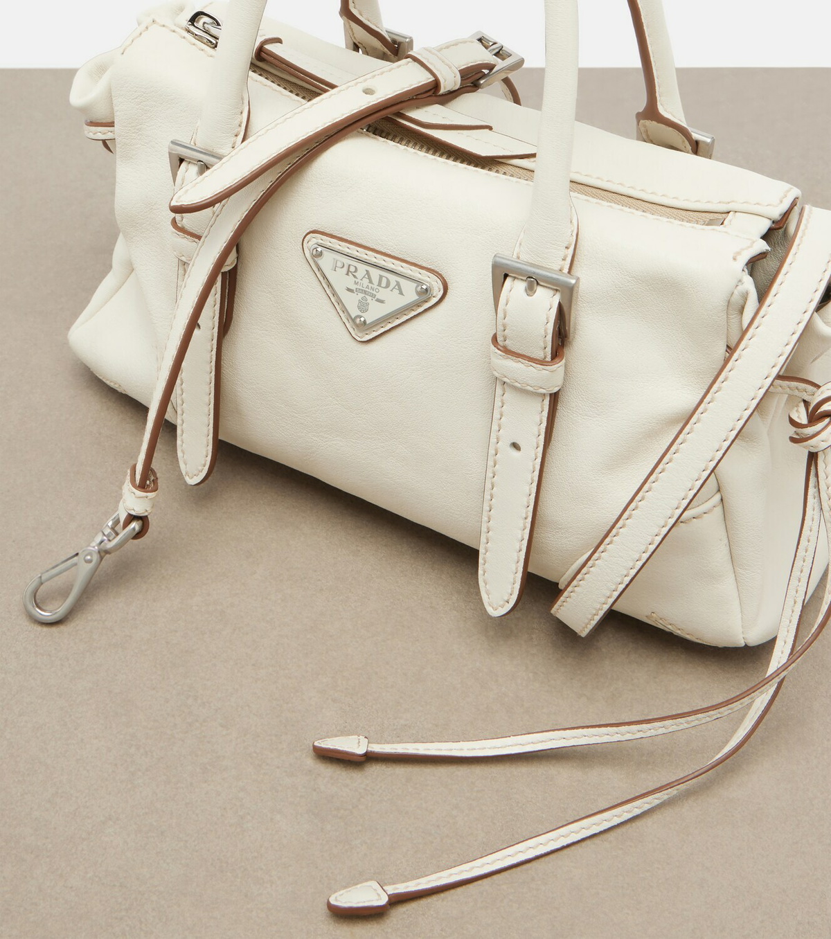 Prada Prada Karin Small leather top-handle bag