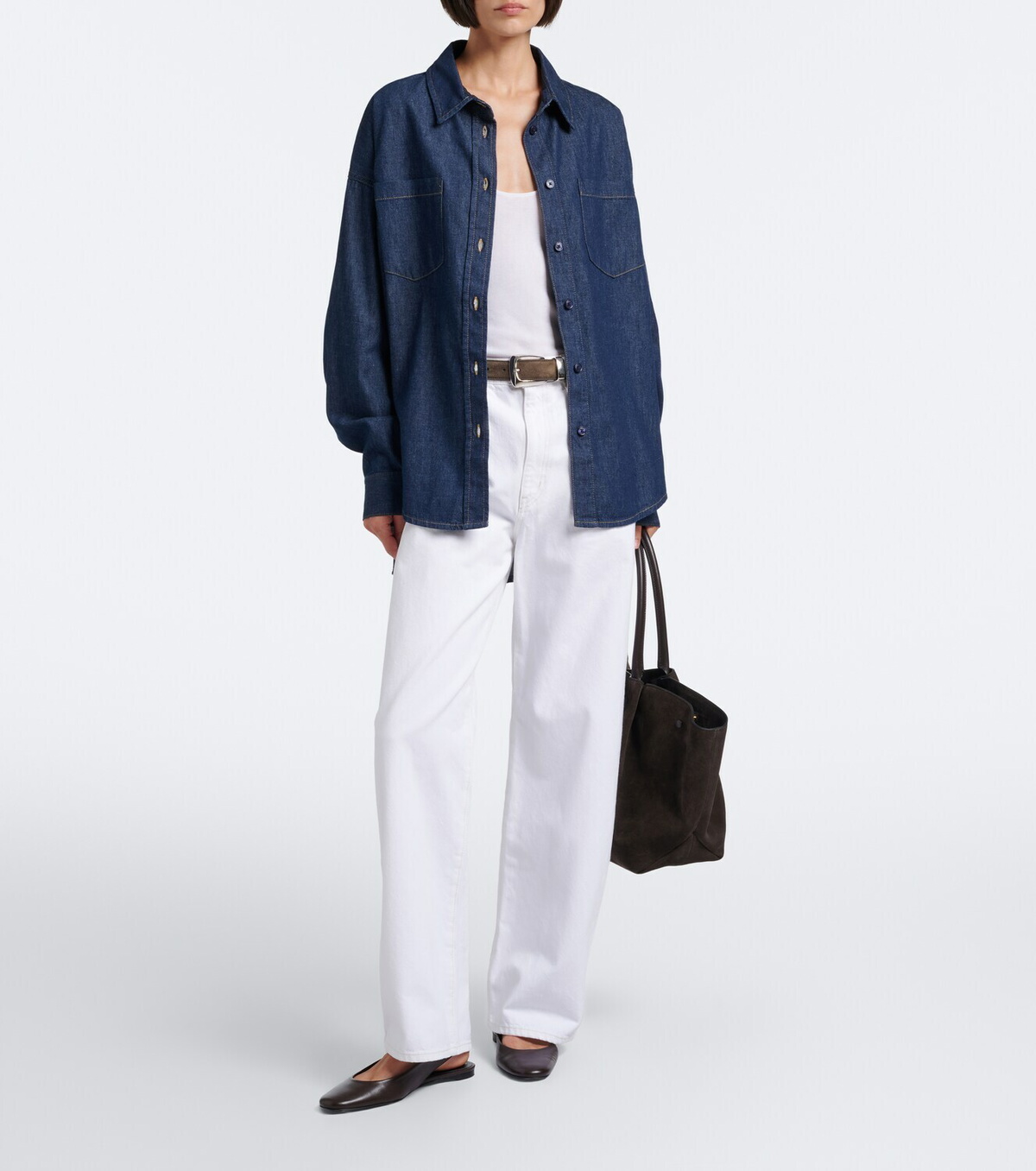 DeMellier New York Medium suede tote bag