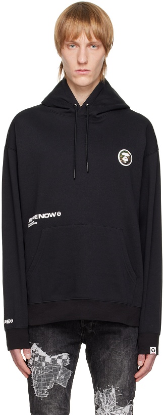 Photo: AAPE by A Bathing Ape Gray Patch Hoodie