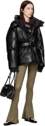 Acne Studios Black Hooded Puffer Down Jacket