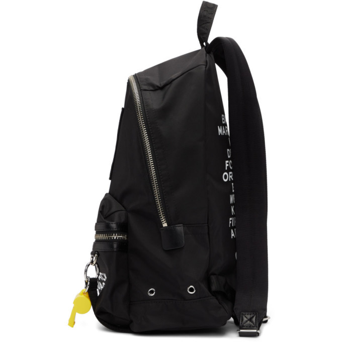 NWT Marc by Marc Jacobs Graffiti Packable Black White Backpack