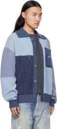 Axel Arigato Blue Franco Patch Cardigan