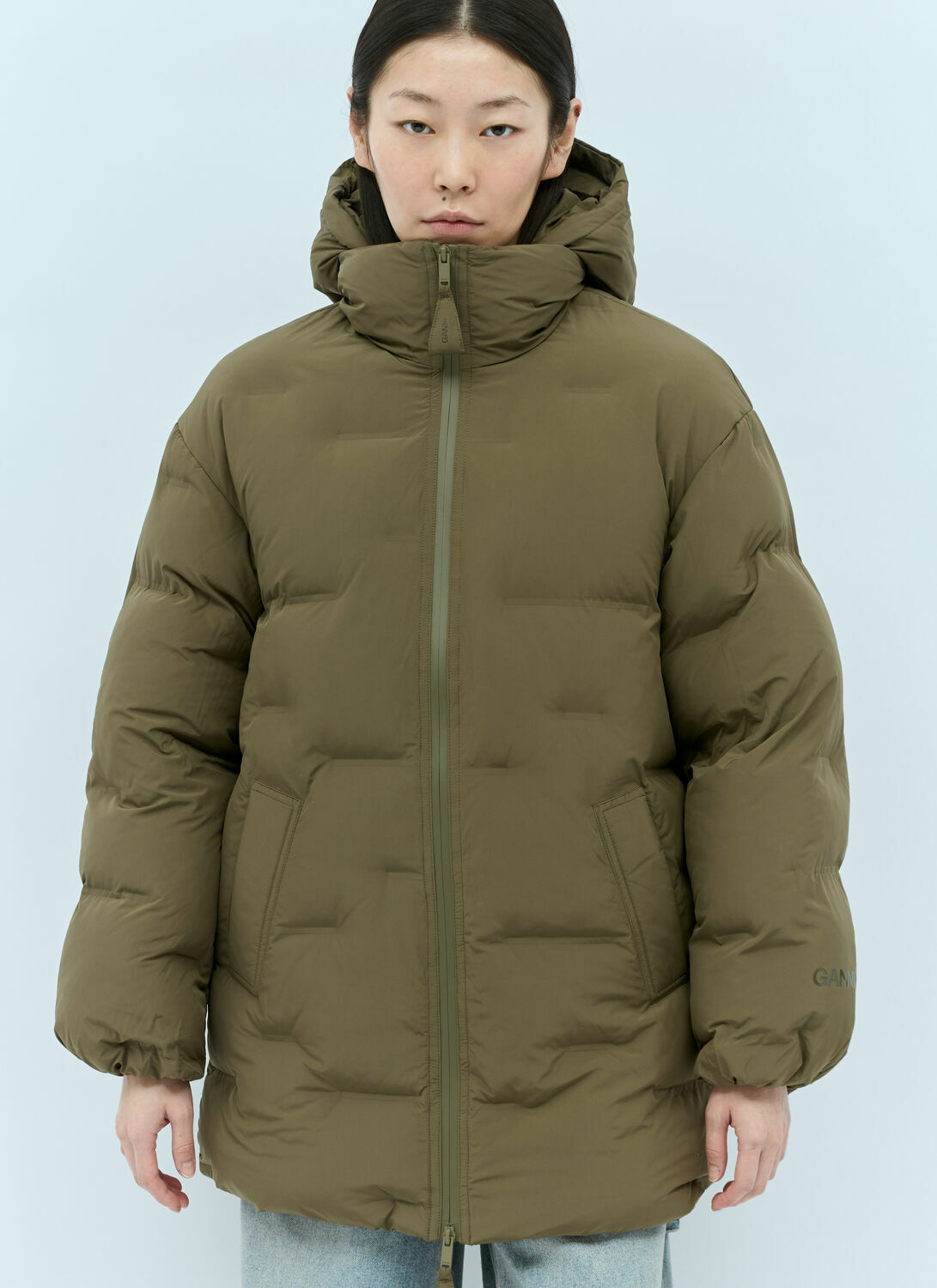 GANNI Soft Puffer Midi Jacket