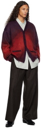 stein Burgundy Gradient Cardigan