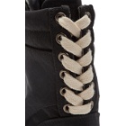 D by D Black Double Lace High-Top Sneakers